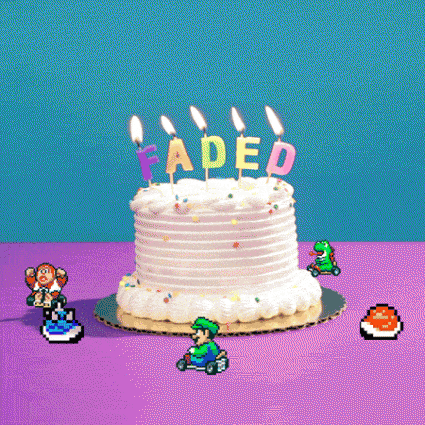 Birthday Cake - Faded - CannaBiz Theme Birthday